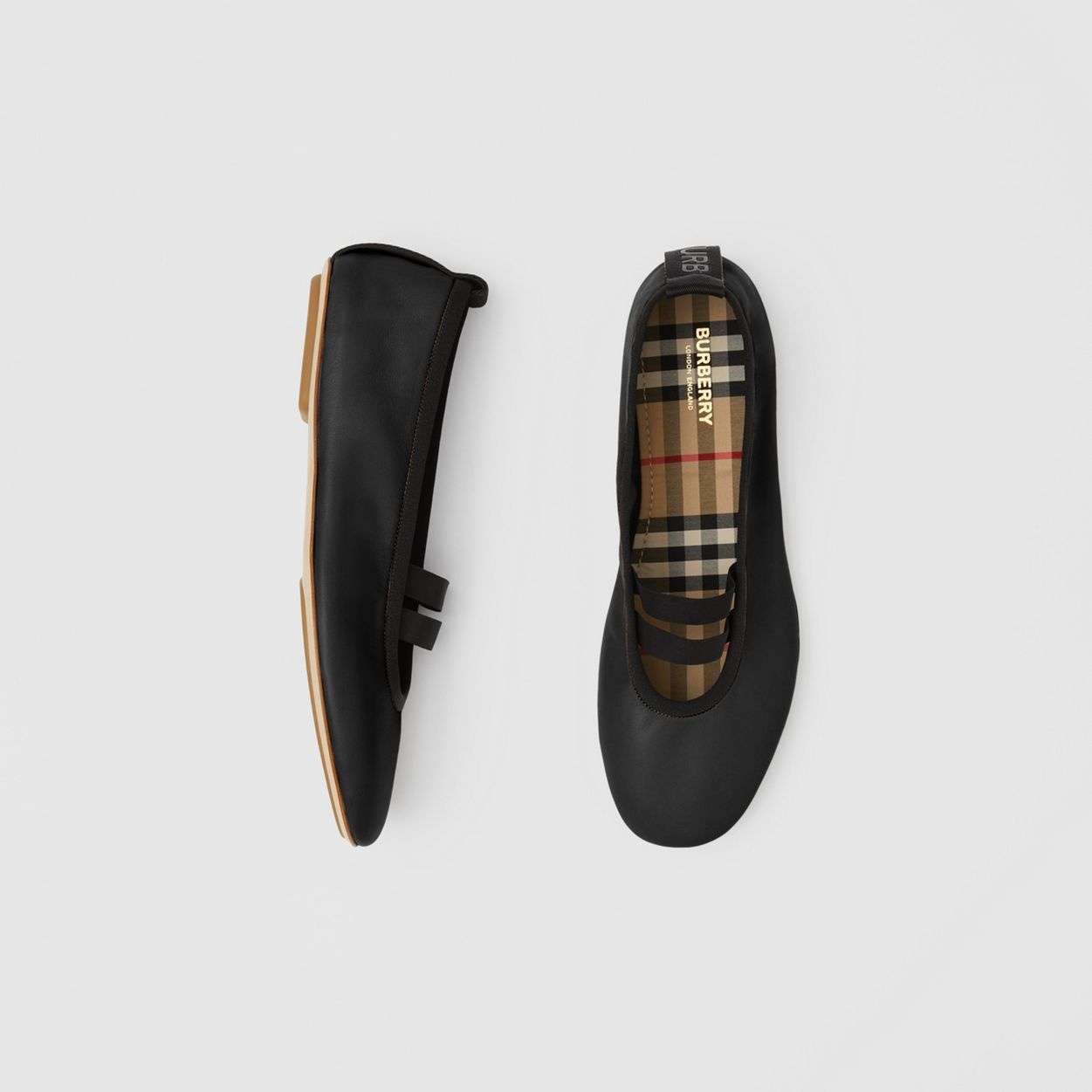 Logo Detail Lambskin Ballerinas - 6