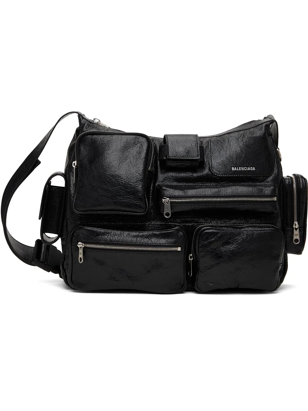 Black Superbusy Messenger Bag - 1