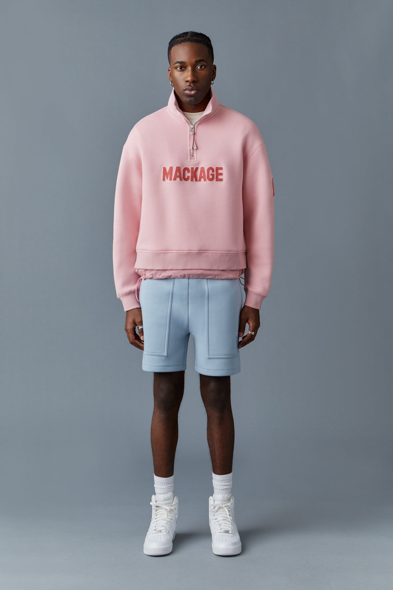 MACKAGE BRANDO Double-face jersey pullover outlook
