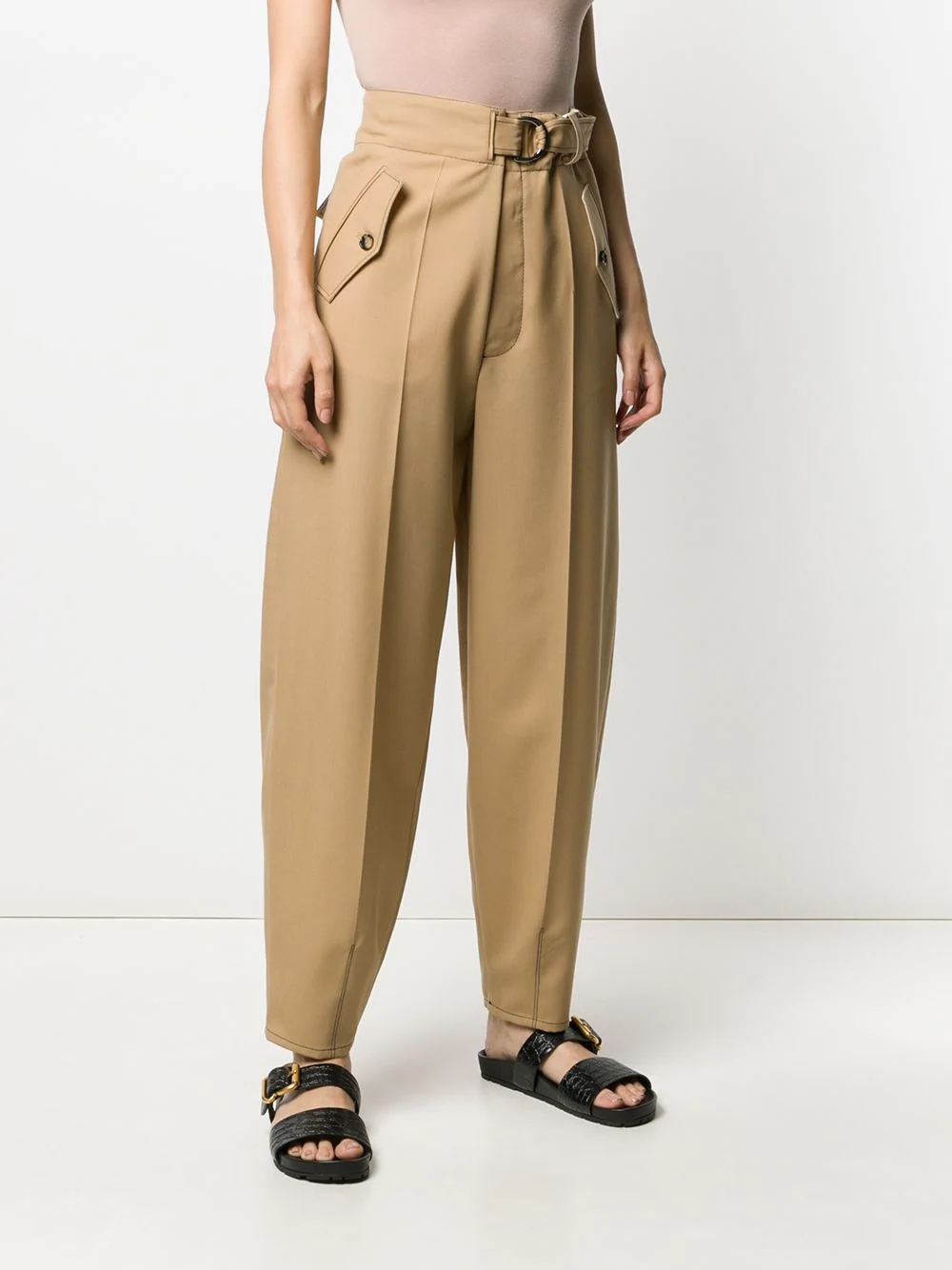 high-waist balloon-leg trousers - 3