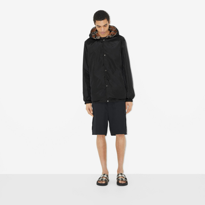 Reversible Polka Dot Vintage Check Nylon Jacket 5