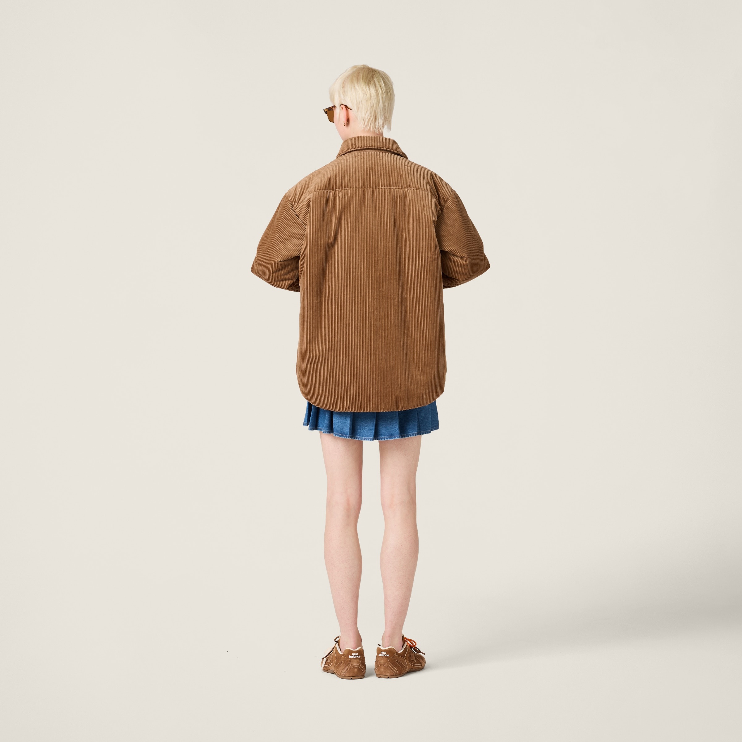 Medium-weight corduroy down jacket - 3
