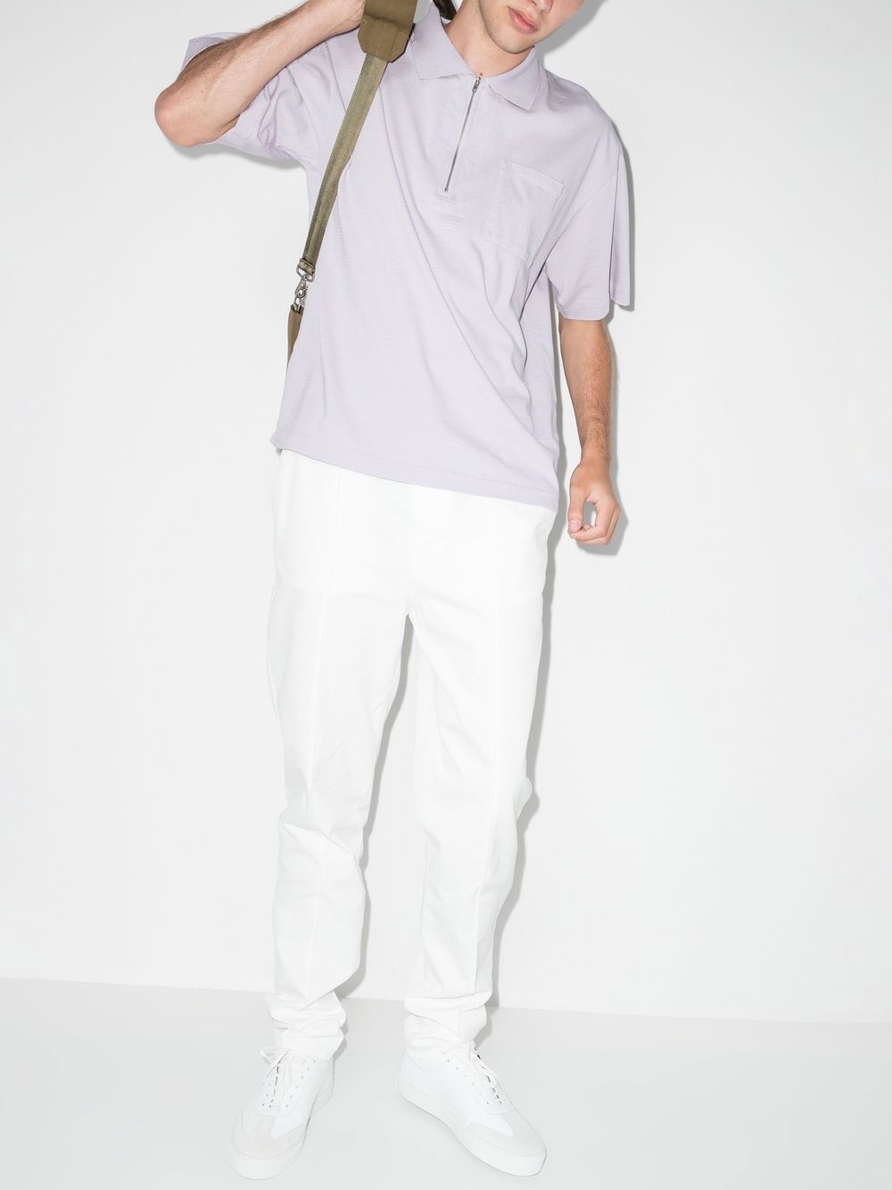 drawstring chino trousers - 4