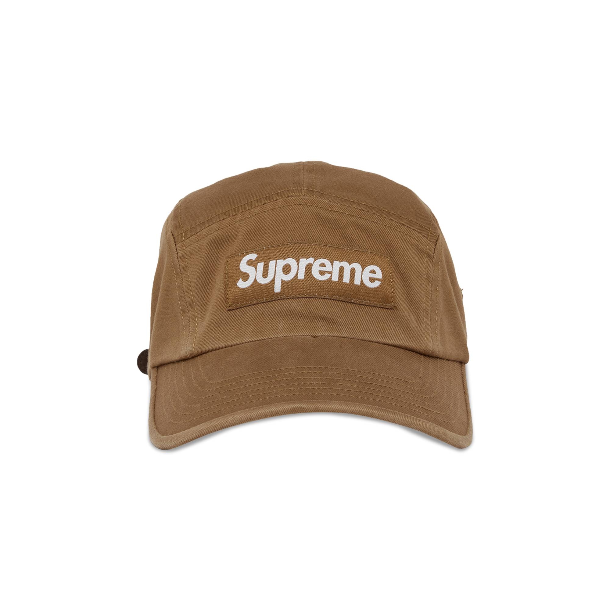 Supreme Supreme Washed Chino Twill Camp Cap 'Brown' | REVERSIBLE