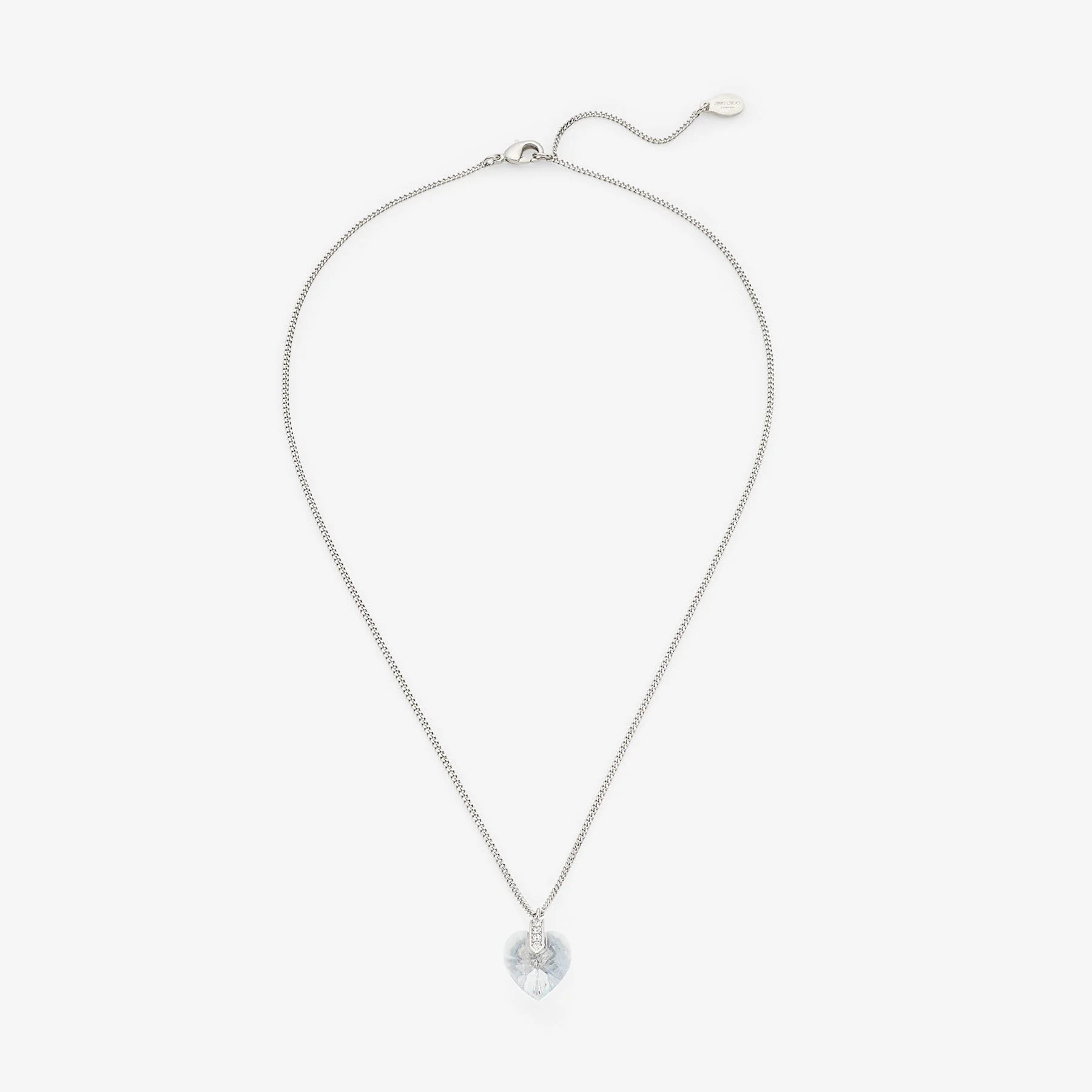 Heart Necklace
Silver-Finish Heart Necklace with Crystals - 1