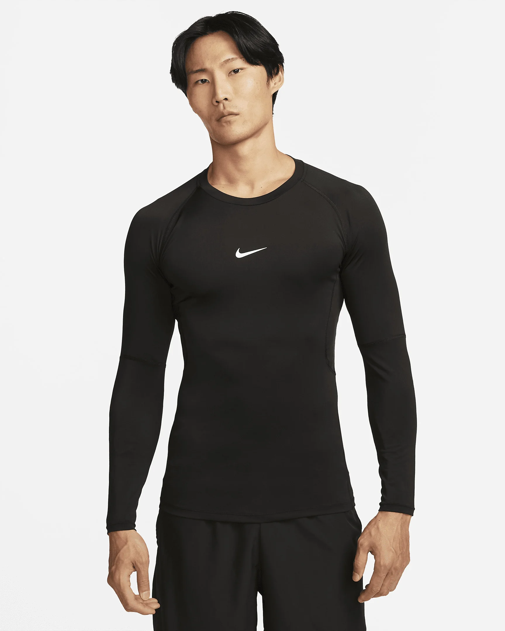 Nike Pro Men's Dri-FIT Tight Long-Sleeve Fitness Top - 1