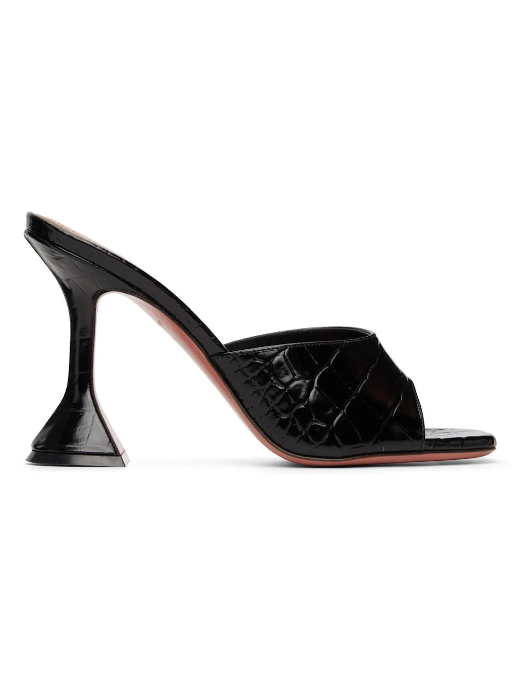 Black Lupita Slipper 95 Heeled Sandals - 1