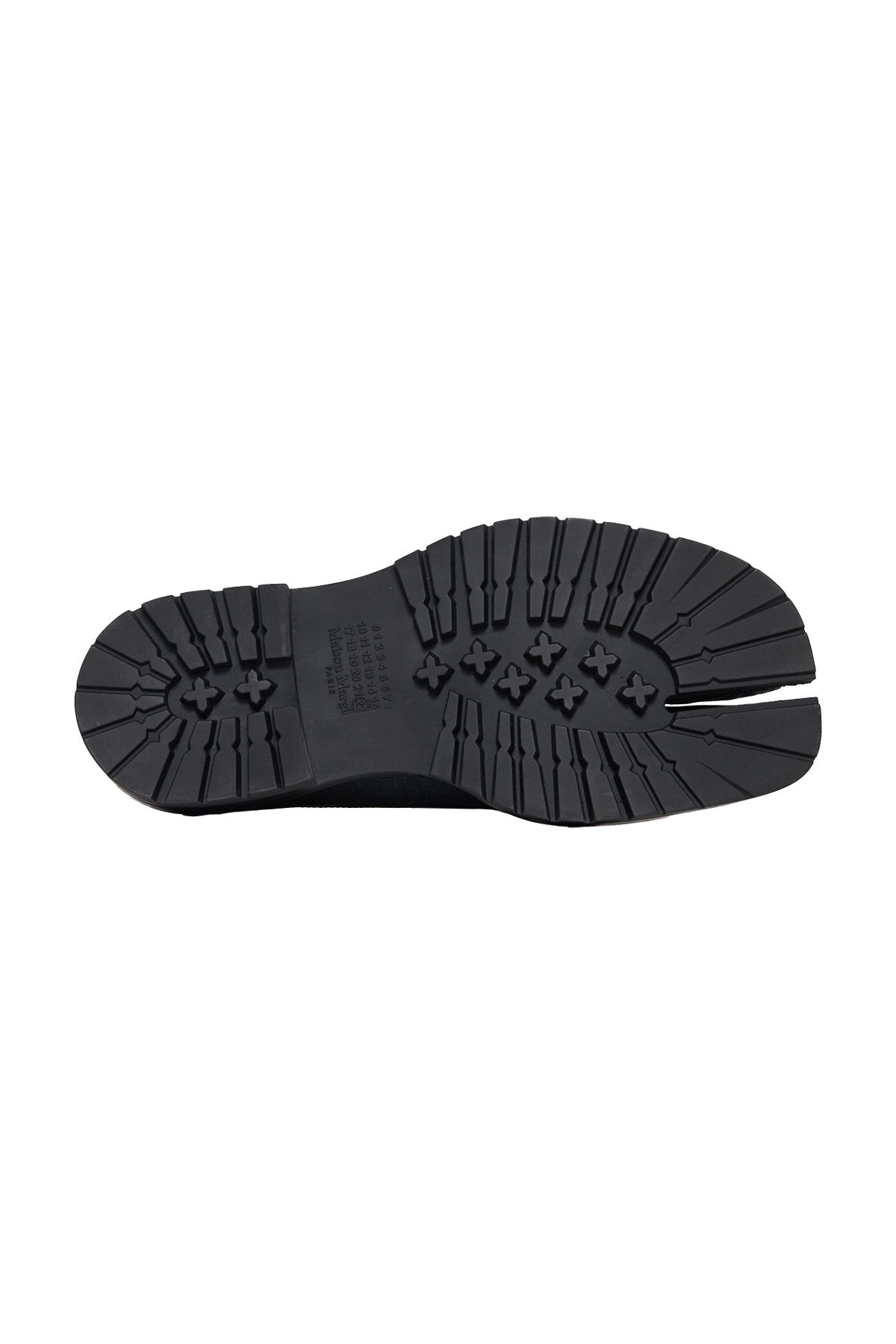 Maison Margiela Scratched Waxy Leather Tabi County Loafer Black - 4
