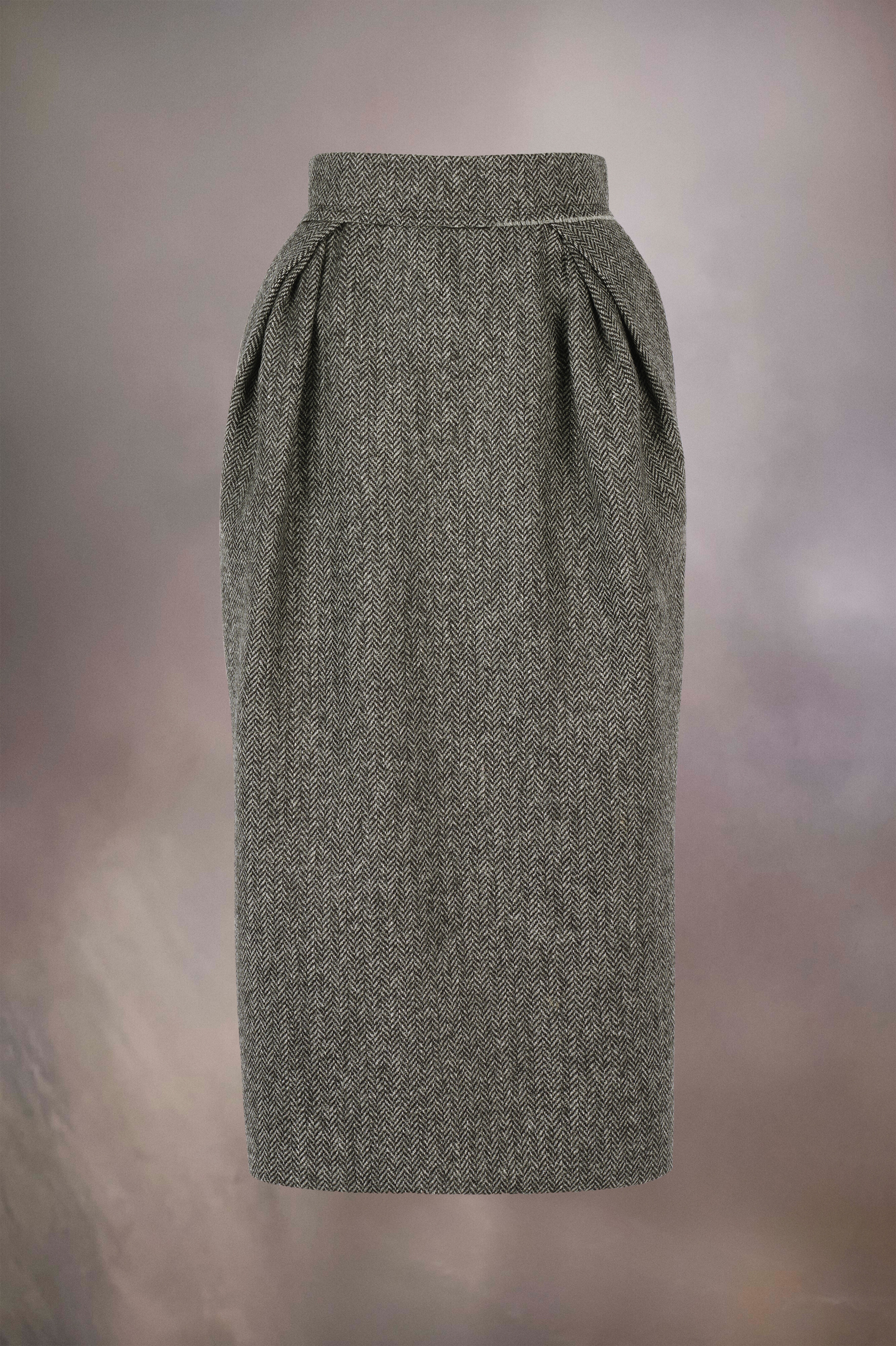 English chevron wool skirt - 1