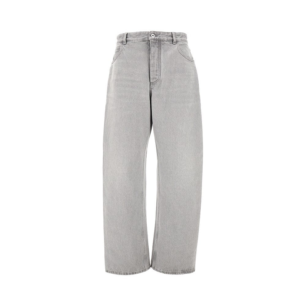 LIGHT GREY WASH DENIM PANTS - 1