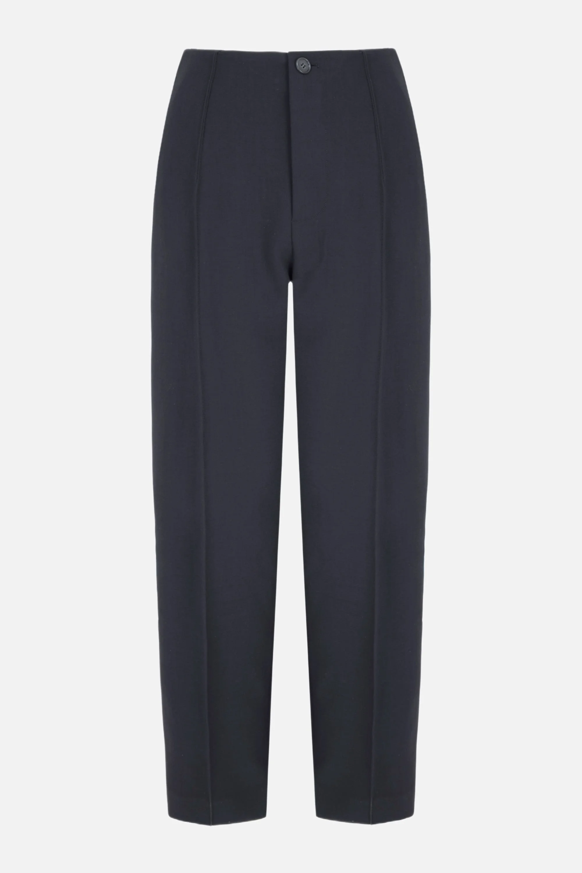 Alban Trouser in Black Birdseye Suiting - 1
