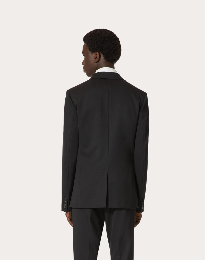 SINGLE-BREASTED JACKET WITH OPTICAL VALENTINO PRINT LINING 4