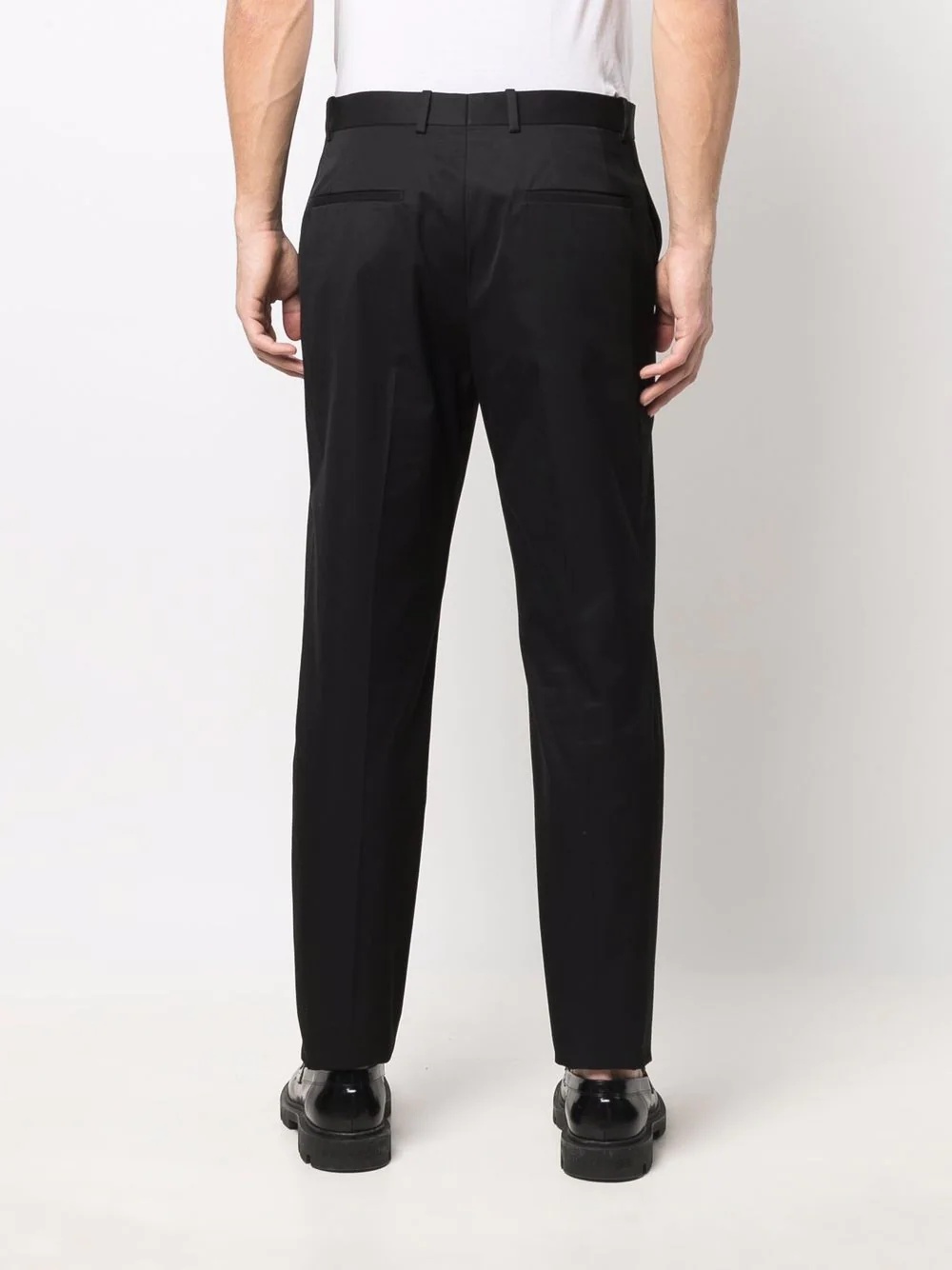 slim-fit tapered-leg trousers - 4