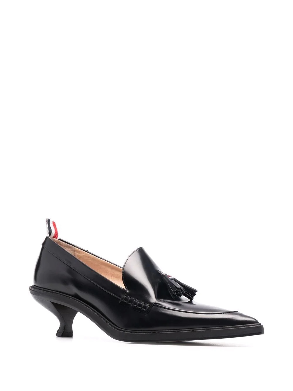 tassel-detail pointed loafers - 2