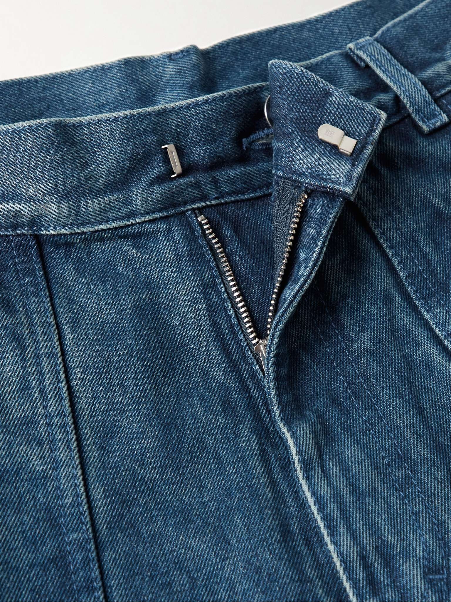 Zip-Detailed Wide-Leg Jeans - 3