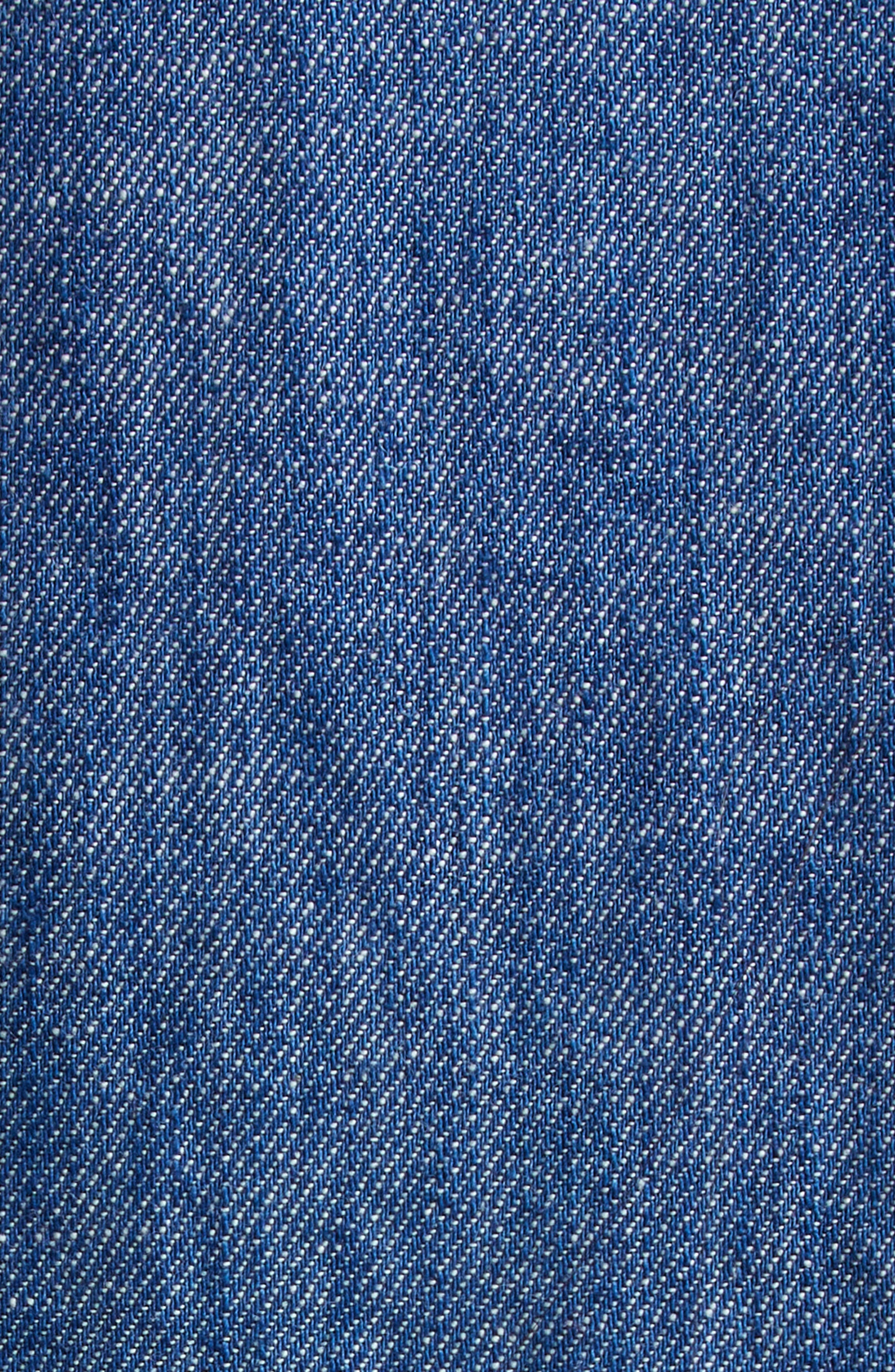 Zimmermann Coco Embroidered Chambray Shirt in Railway Blue at Nordstrom - 7