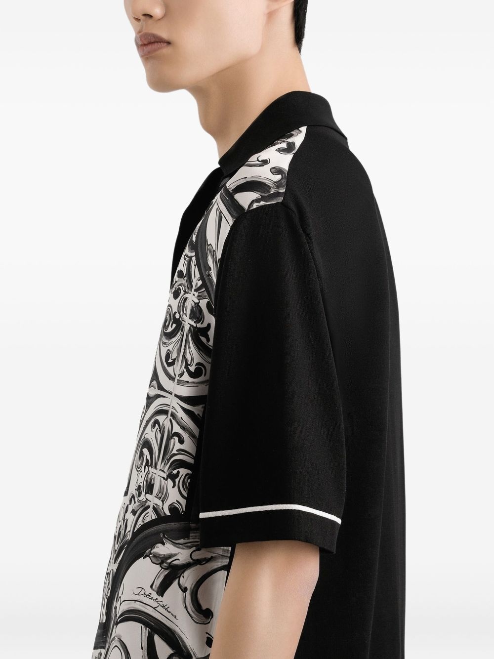 Majolica-print shirt - 5