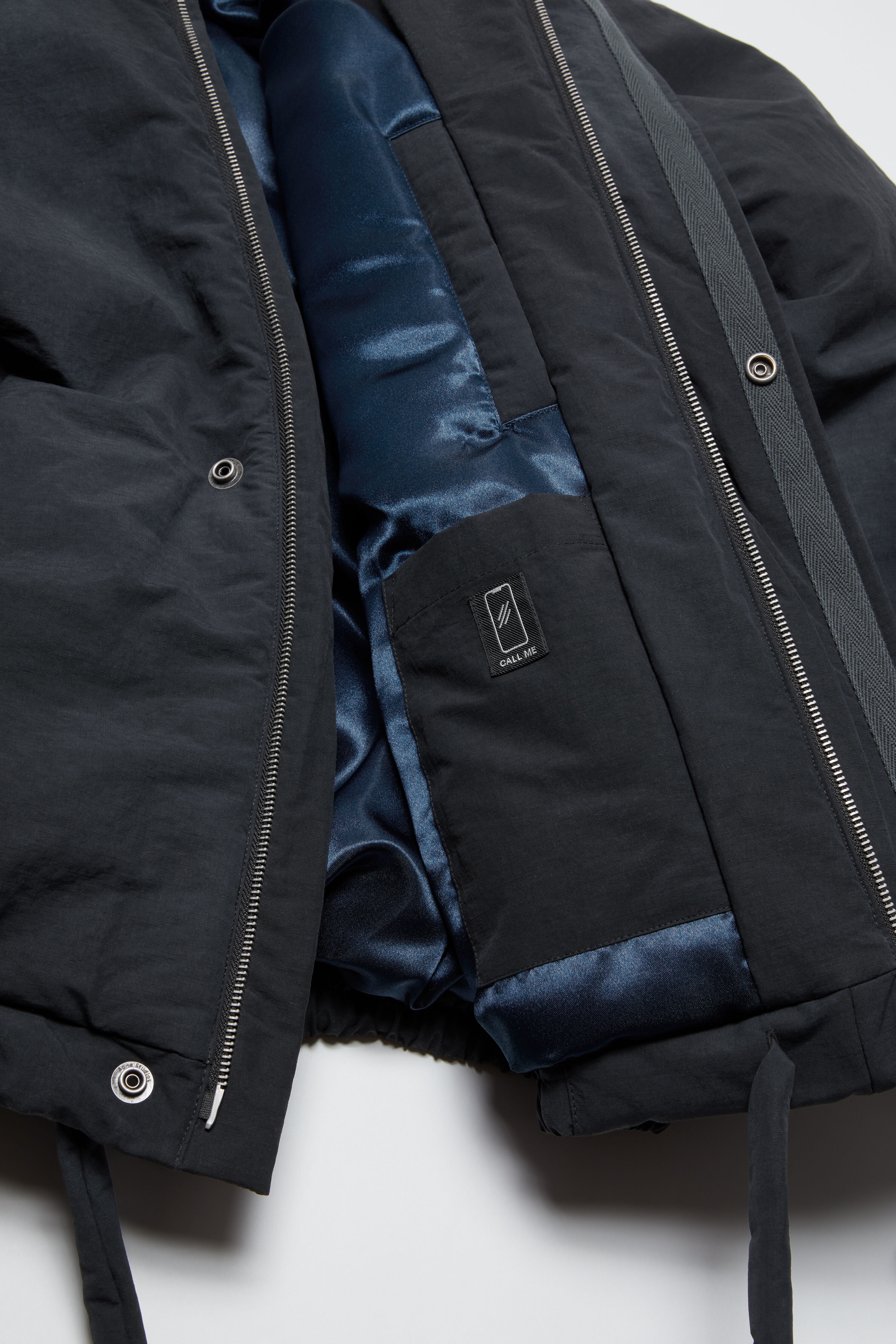 Dyed puffer jacket - Navy - 6