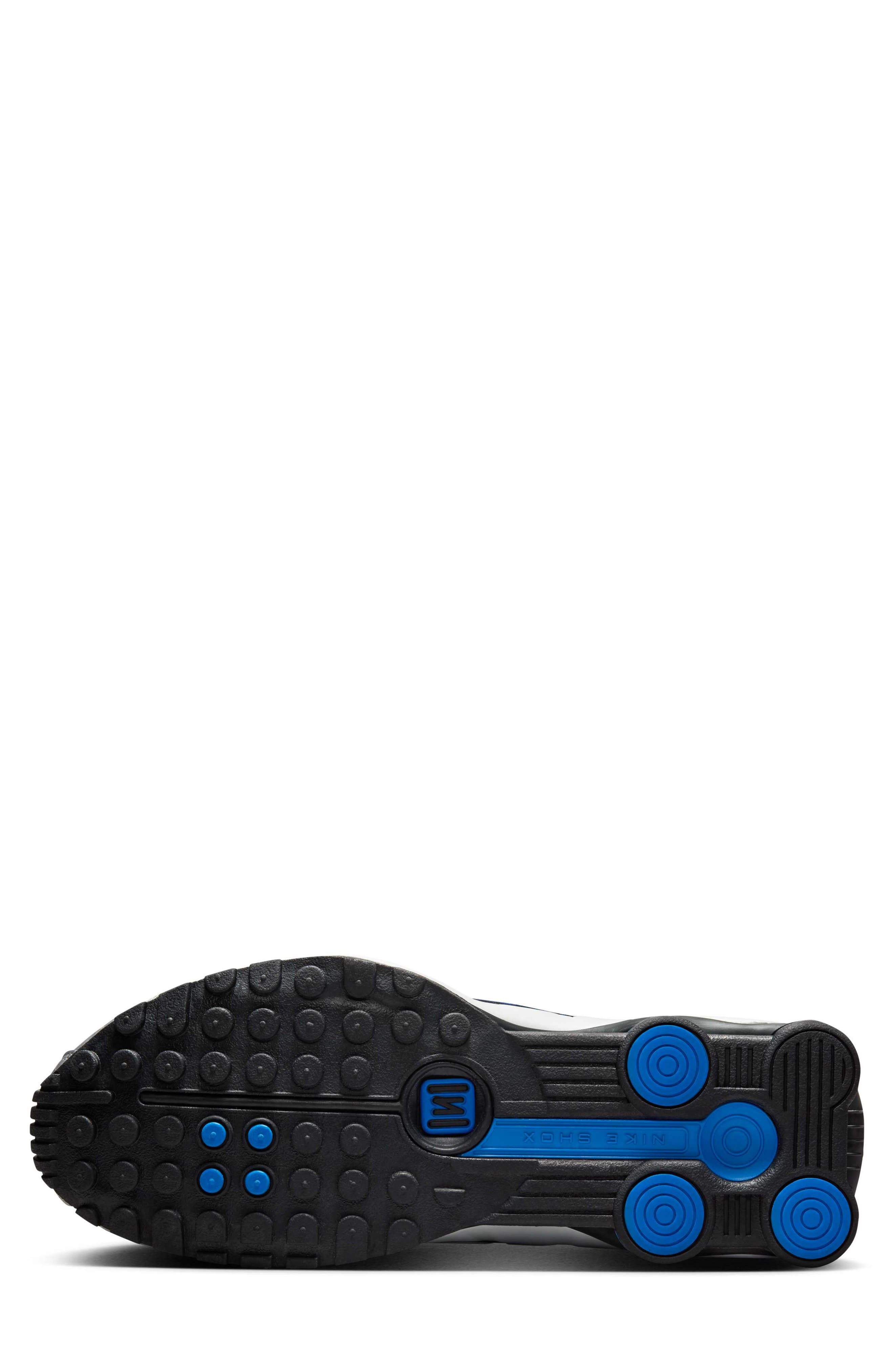 Nike Shox R4 Sneaker in White/Racer Blue at Nordstrom - 4