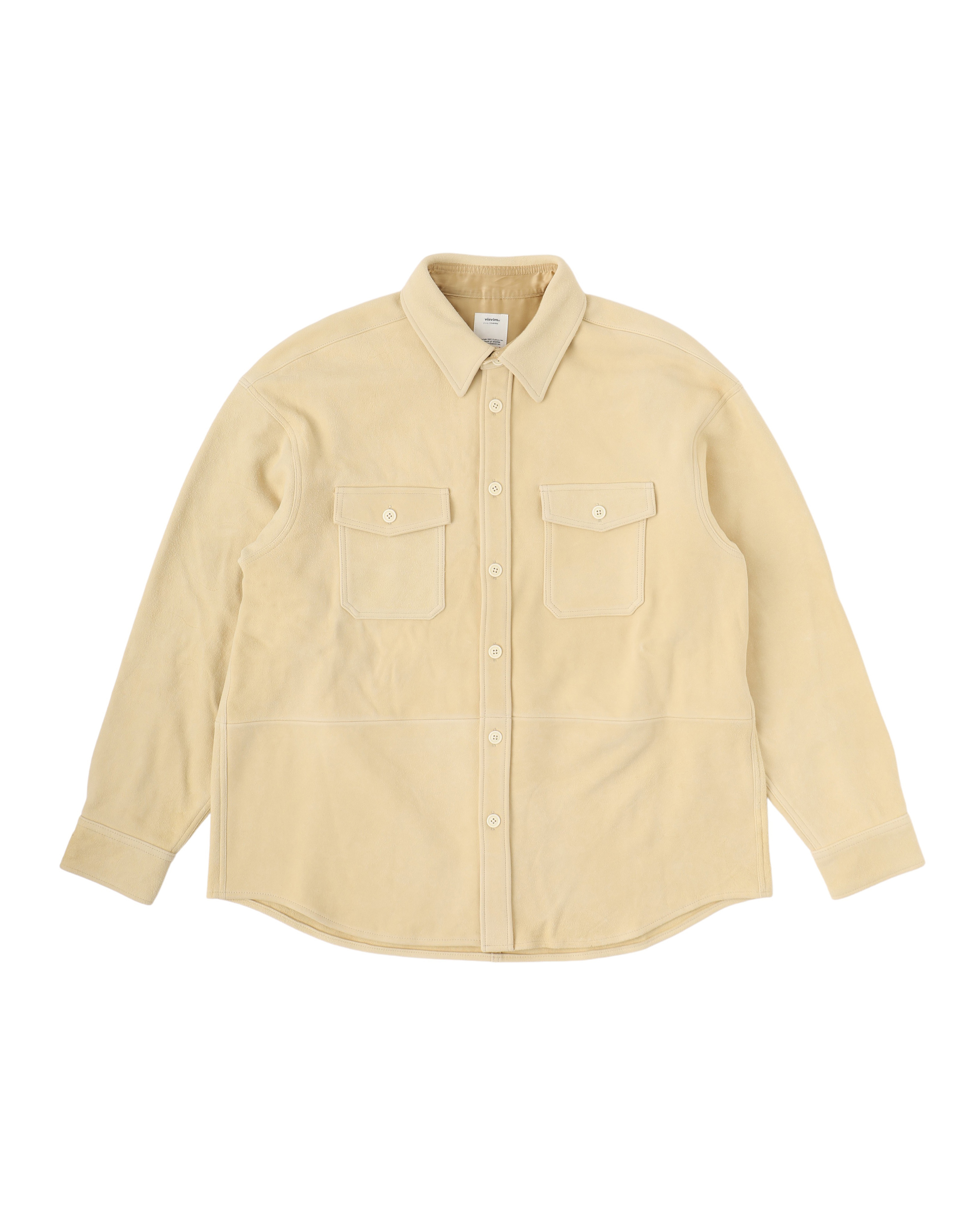 visvim LUMBER SHACKET (JP DEERSKIN) BEIGE | REVERSIBLE