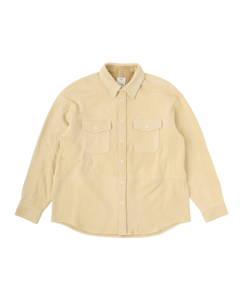 visvim LUMBER SHACKET (JP DEERSKIN) BEIGE - 0122205013029 BEIGE