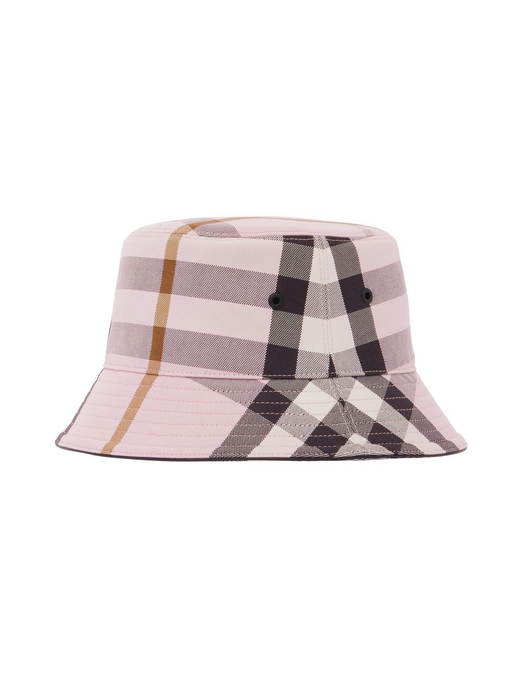 check-pattern bucket hat - 2