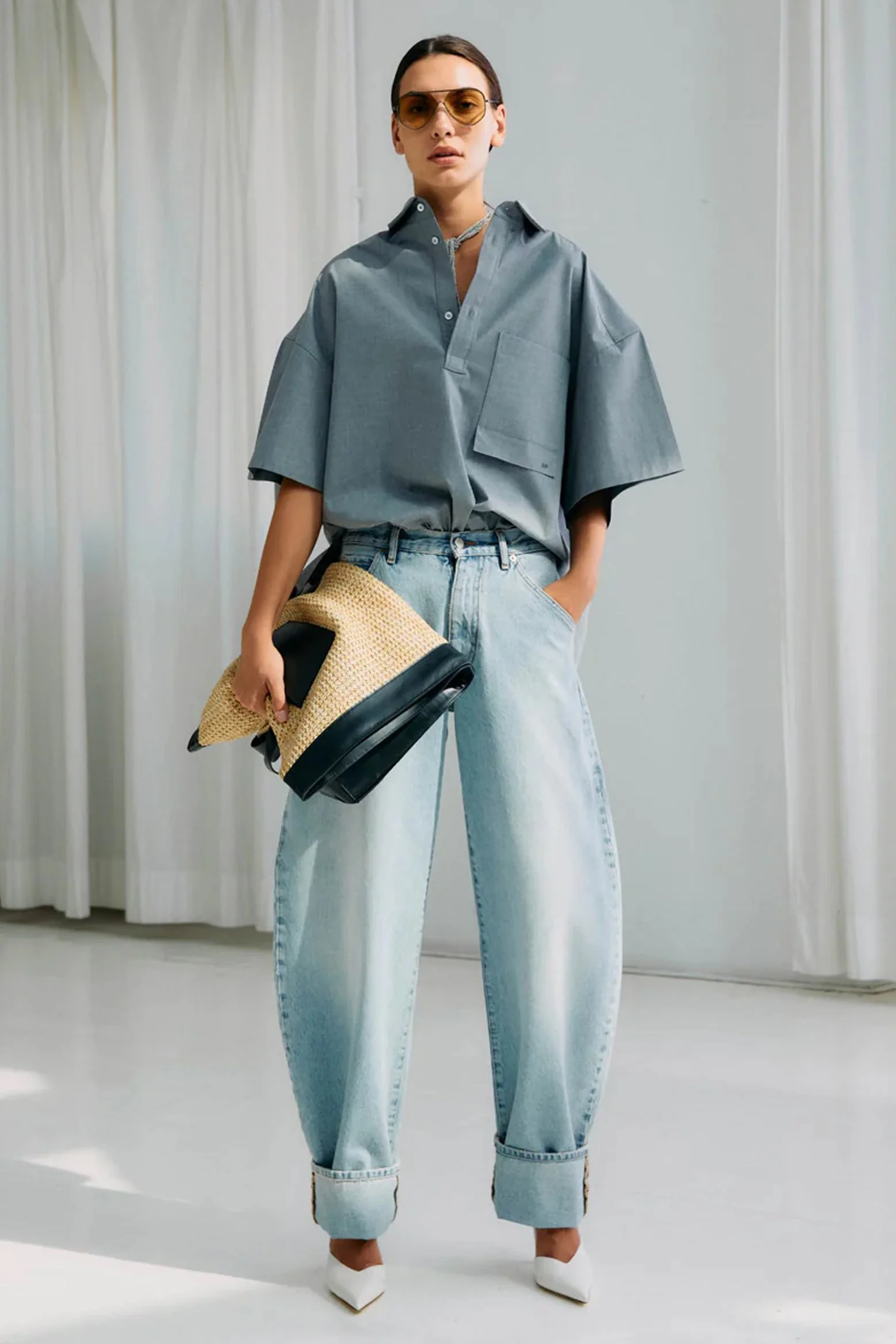 KHRIS - BARREL LEG DENIM - 1