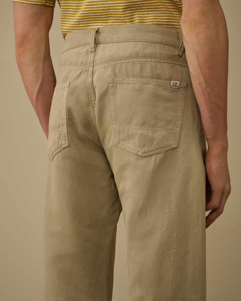 Cotton/Linen Five Pocket Pants 6
