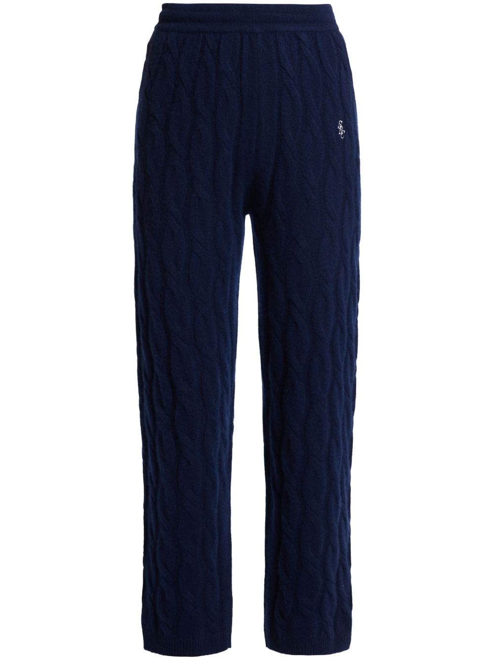 cable-knit trousers - 1