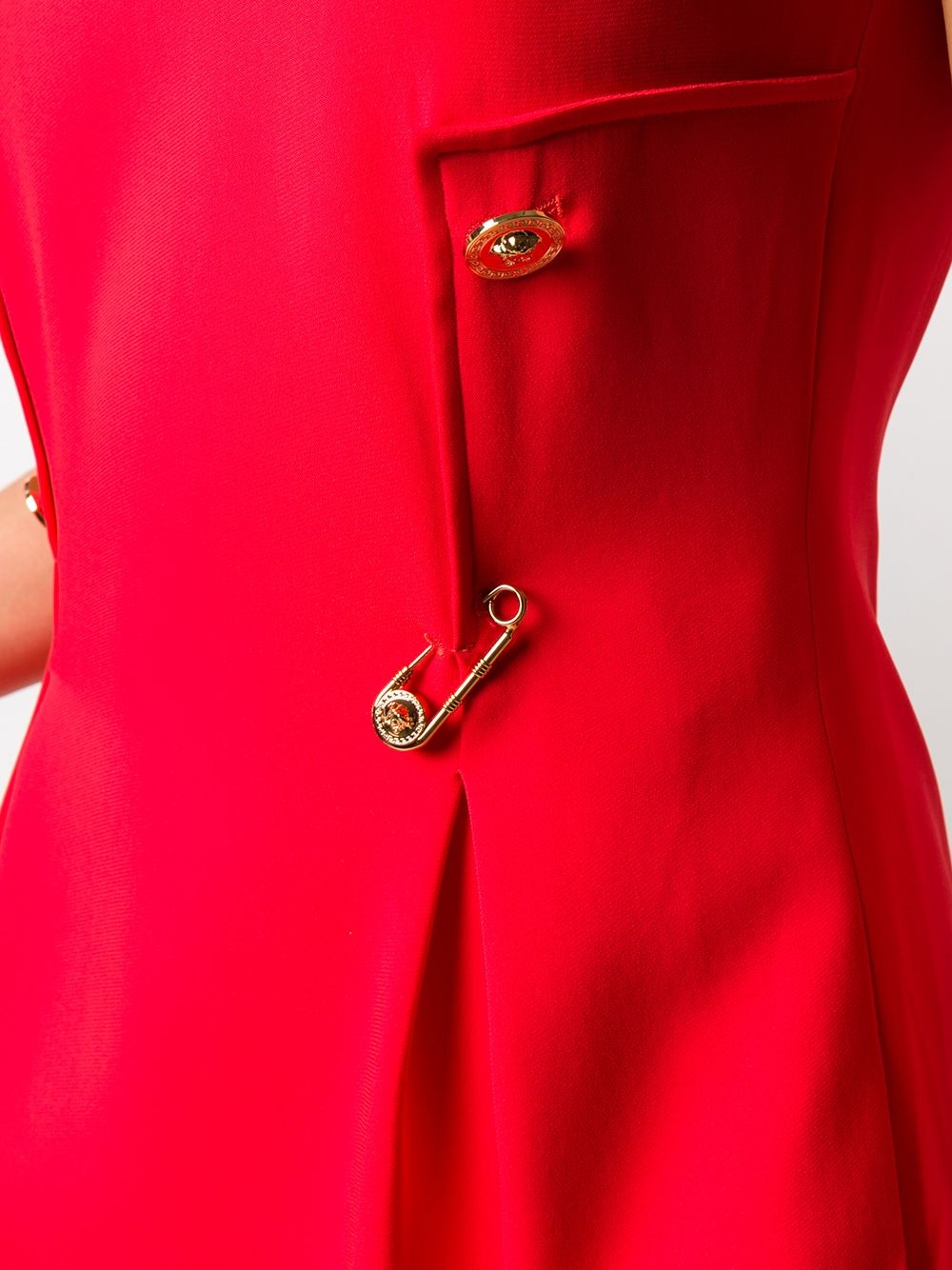 buttoned safety-pin dress - 5