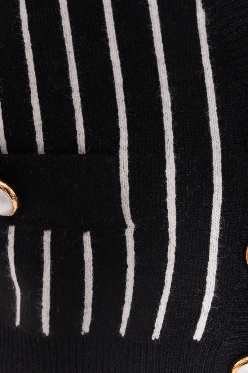 PINSTRIPE KNITTED GILET 3