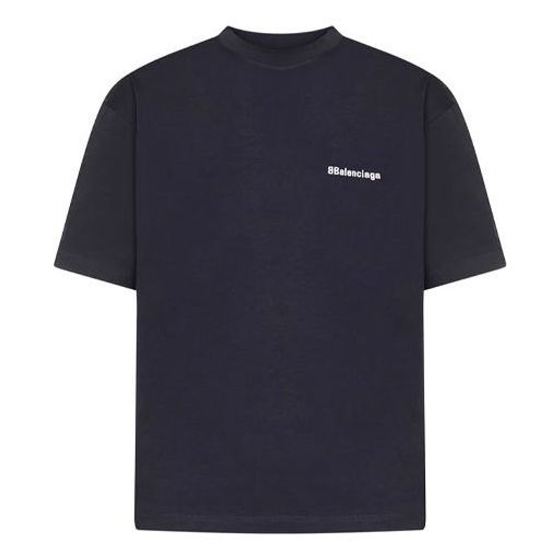 Balenciaga BB Corporate T-shirt Medium Fit 'Navy' 612966TJV873967 1