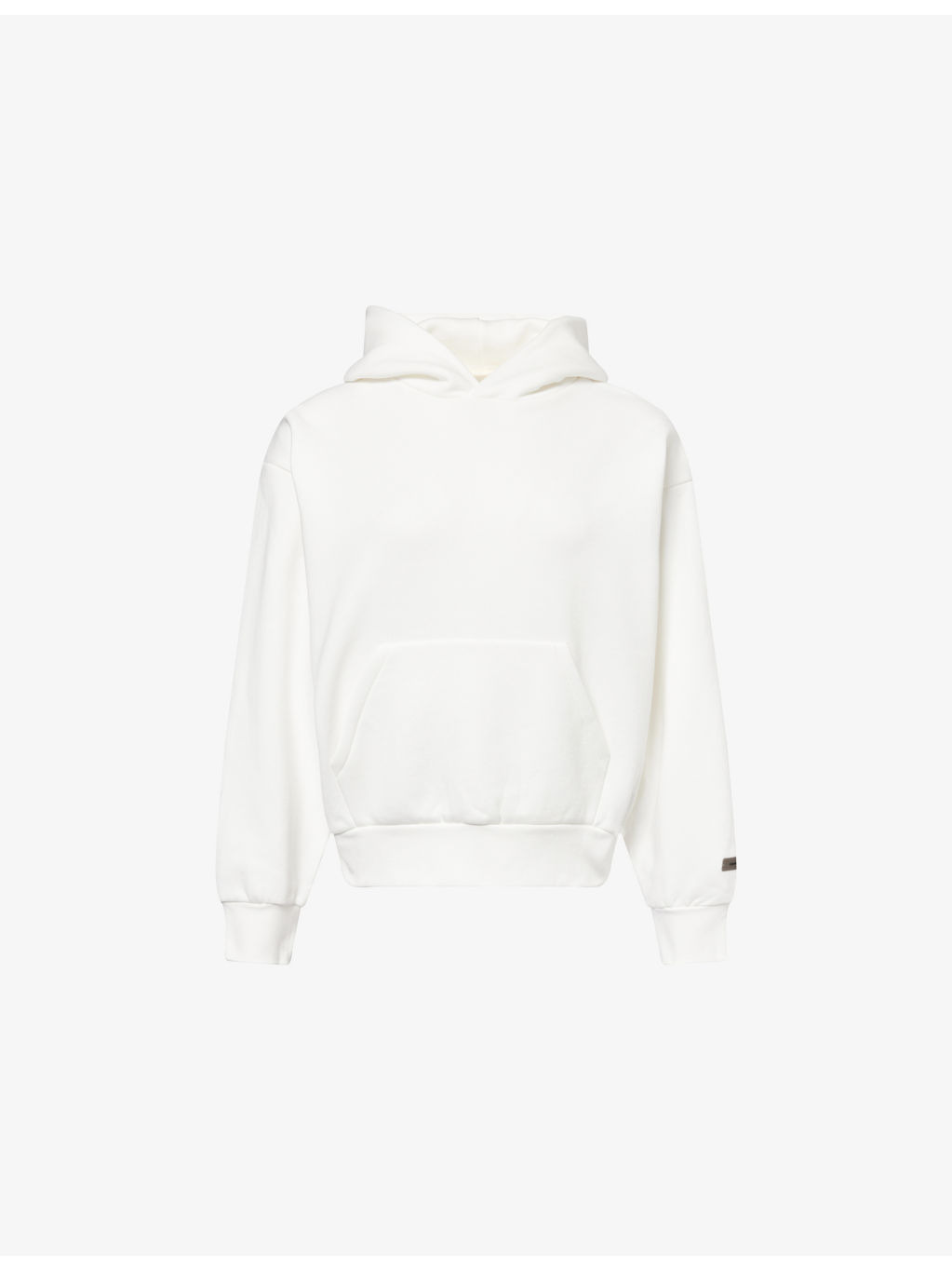 Embossed-Branding Classic-Fit Cotton-Blend Hoodie - 1