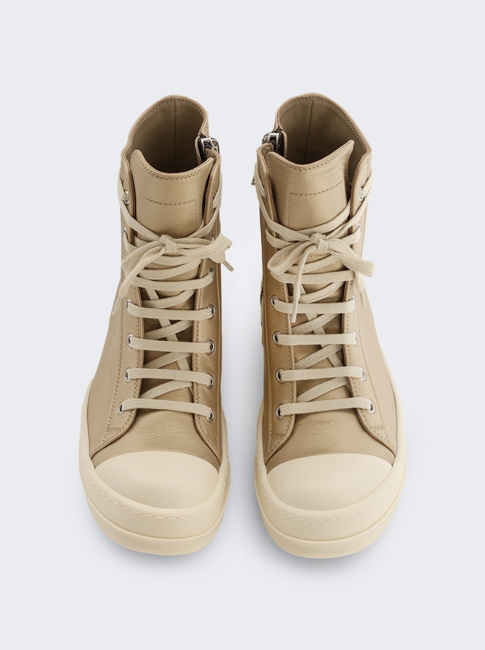 Hollywood High Top Sneakers Gold And Milk - 5