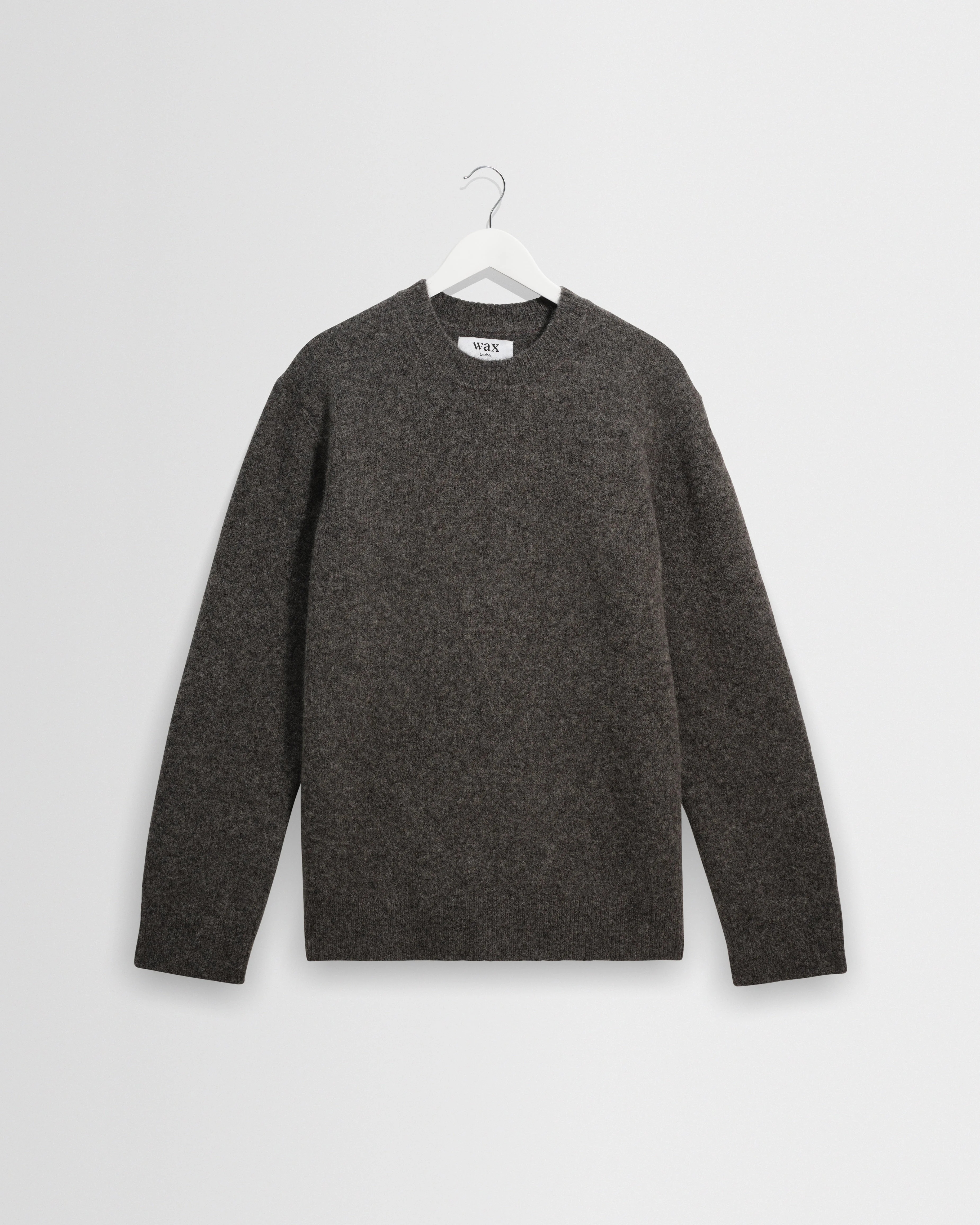 Wilde - Charcoal Fluffy Wool Crewneck - 1