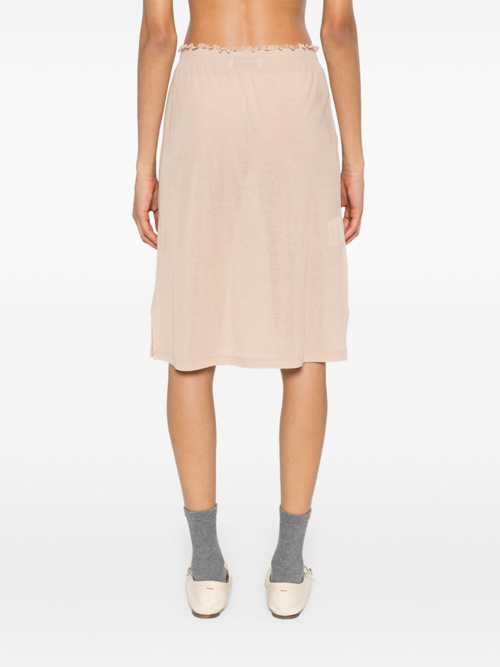 jersey midi skirt - 4