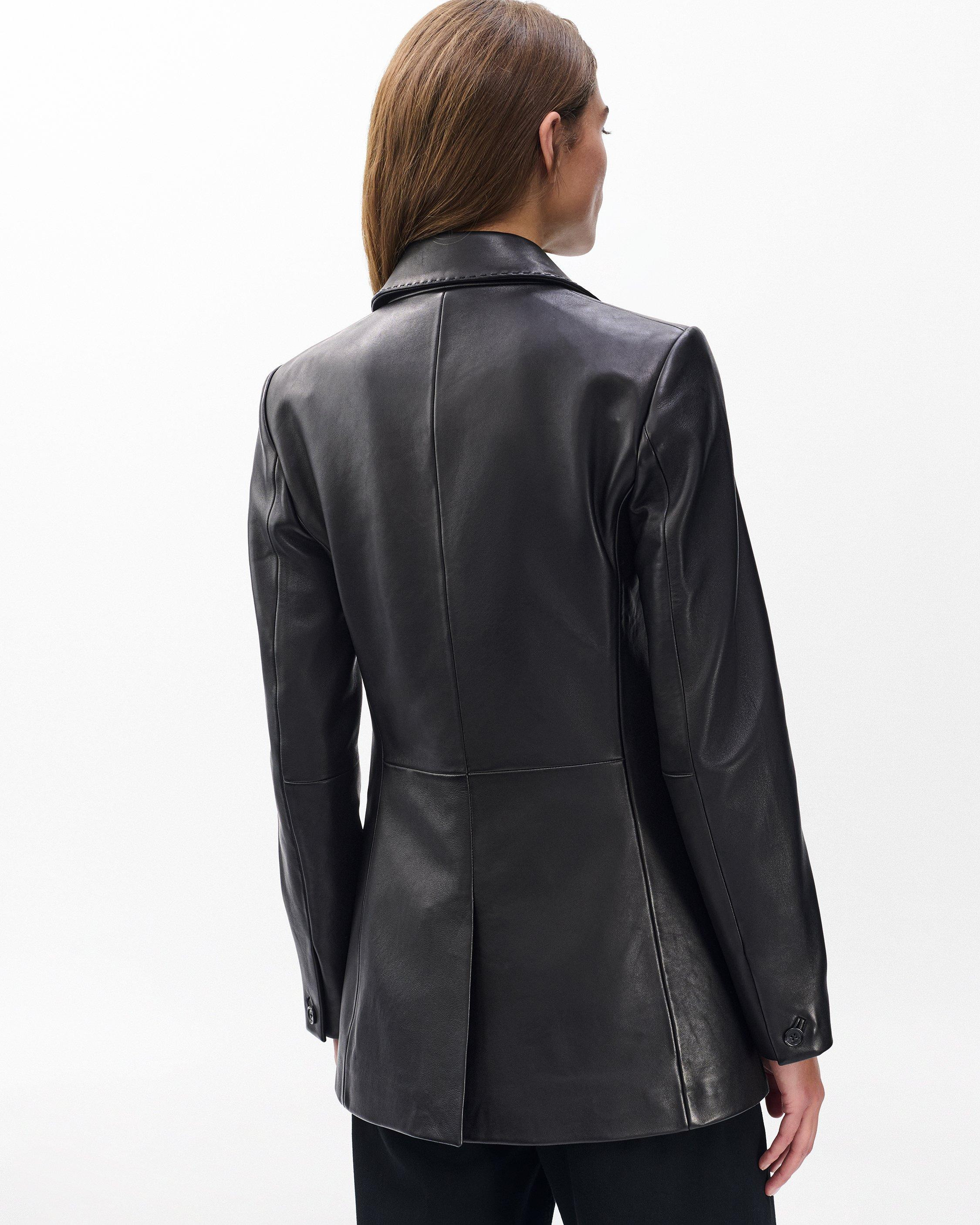 Ash Lamb Leather Blazer - 6