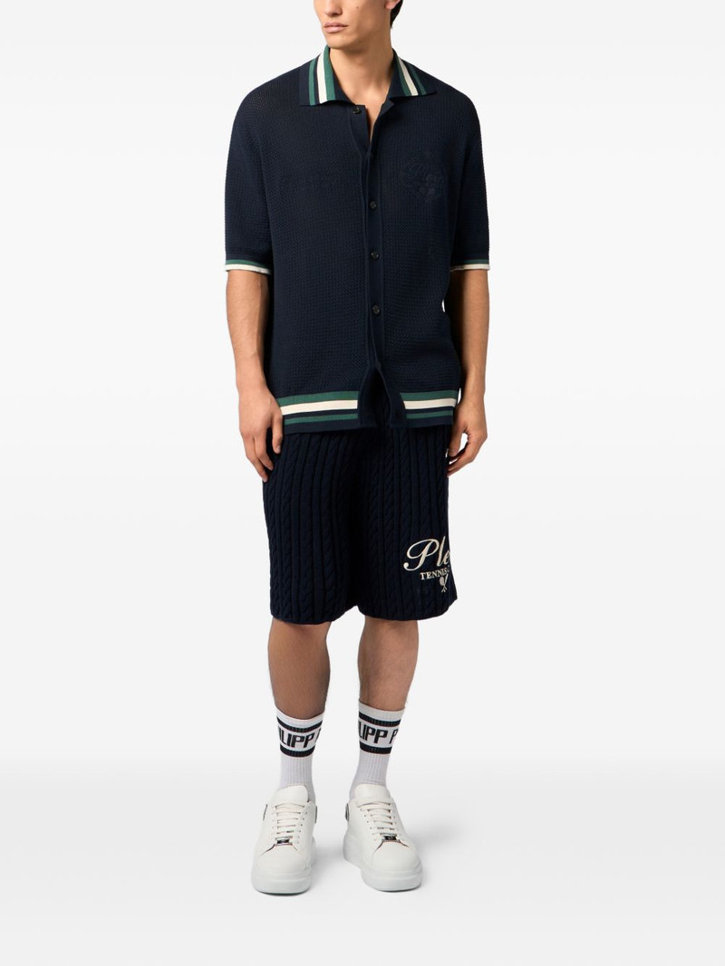 PHILIPP PLEIN knitted drawstring shorts outlook