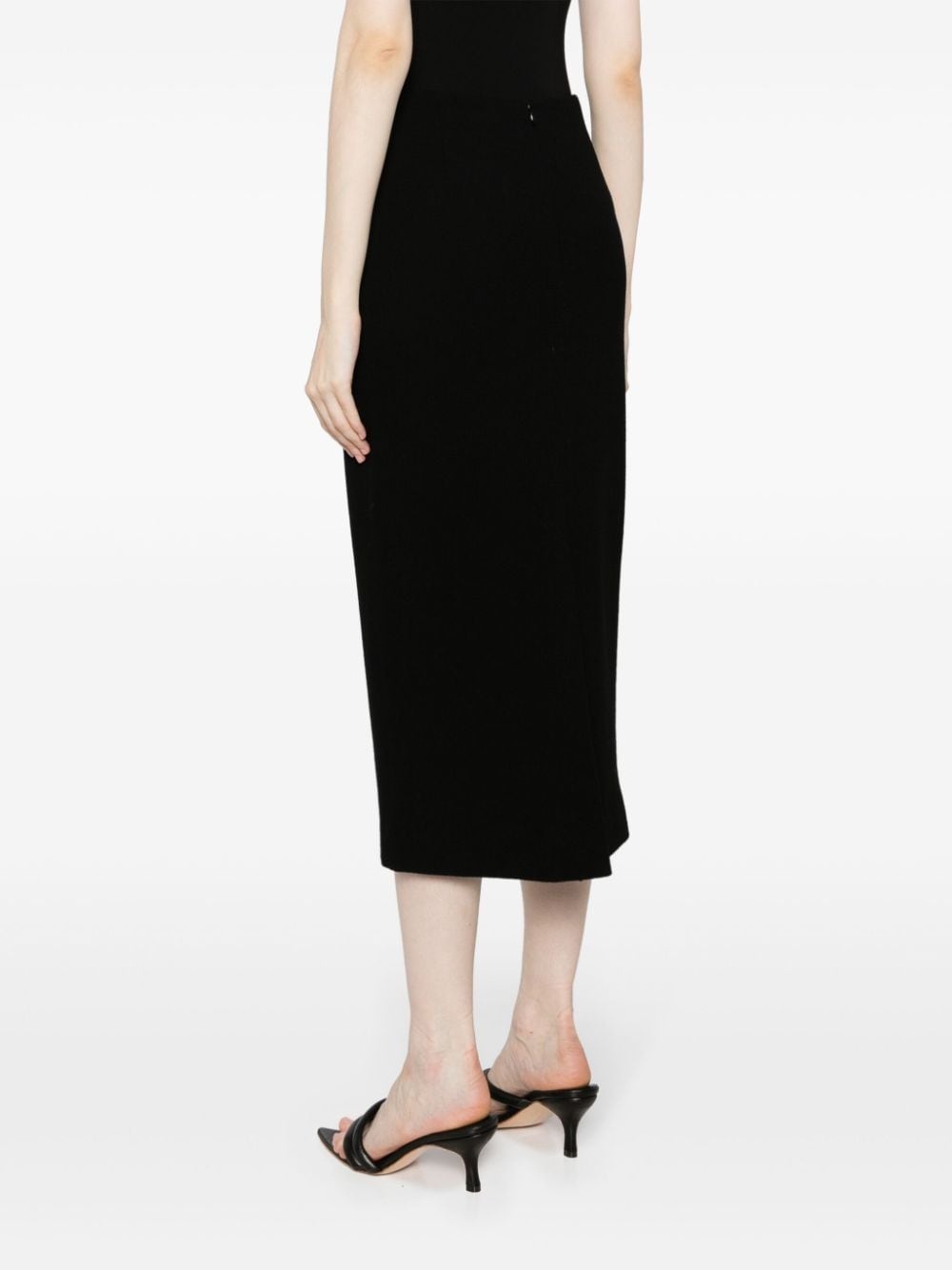 Yasmeen wool midi pencil skirt - 4