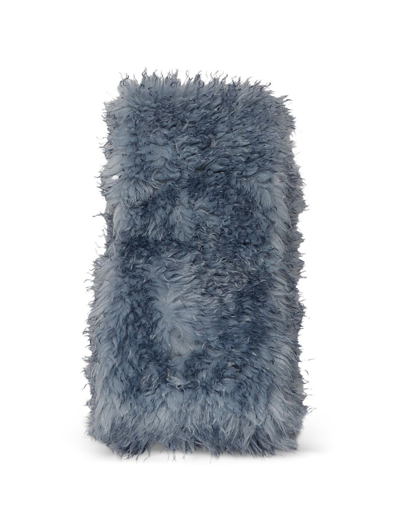 GANNI long pile alternative fur scarf outlook