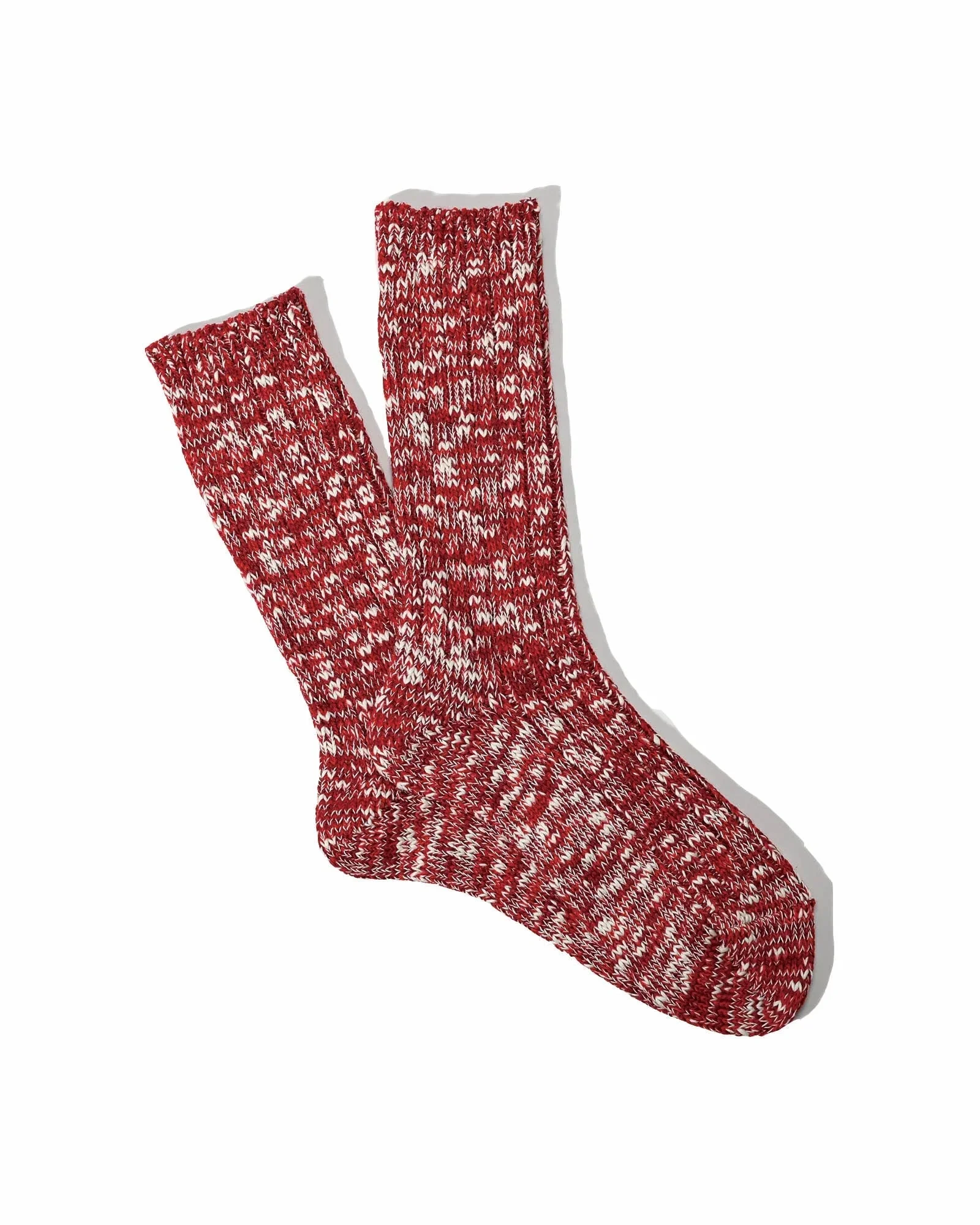 Anonymousism Classic Slub Crew Sock Red - 1