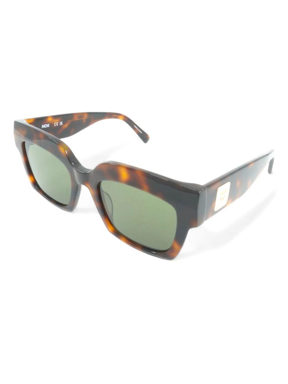 tortoiseshell square-frame sunglasses - 2