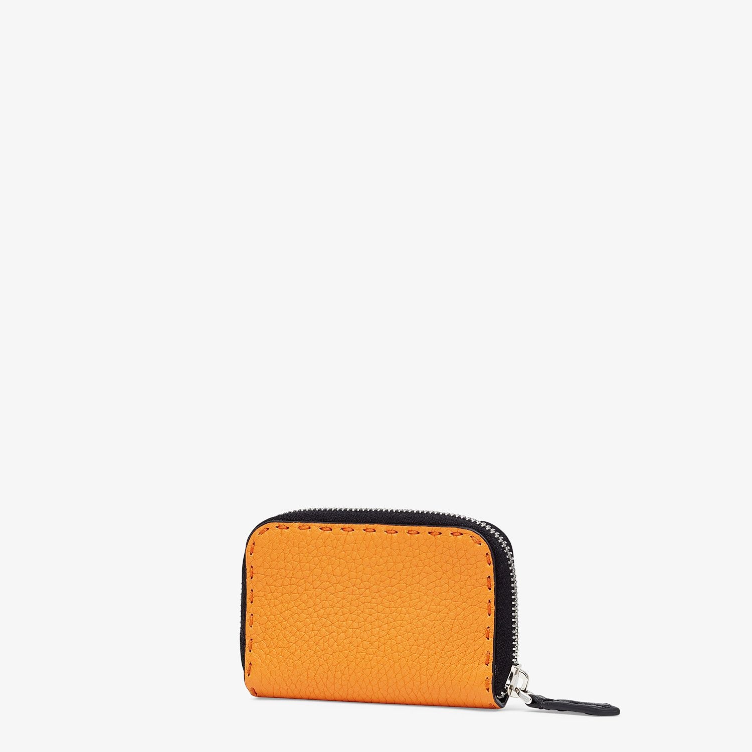 Orange leather wallet - 2