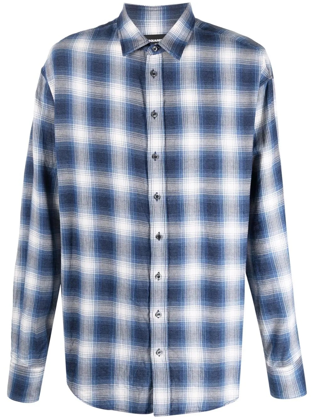 check-print shirt - 1