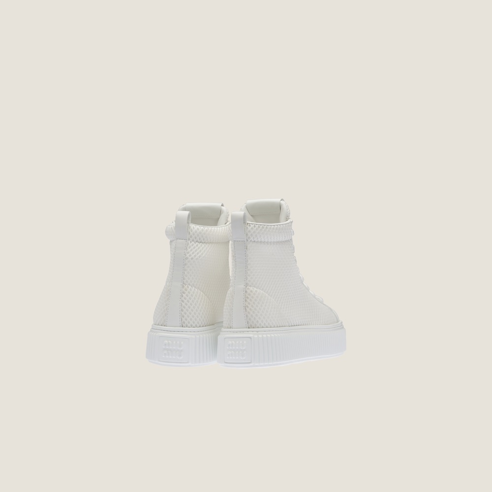 Mesh flatform high-top sneakers - 2