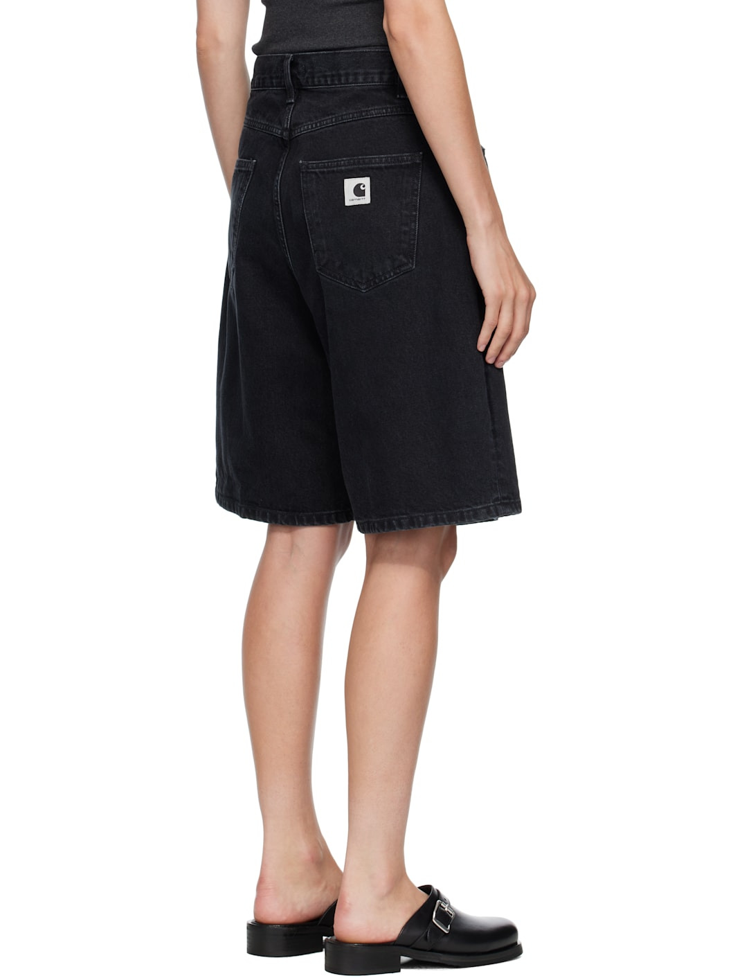 Black Brandon Denim Shorts - 3