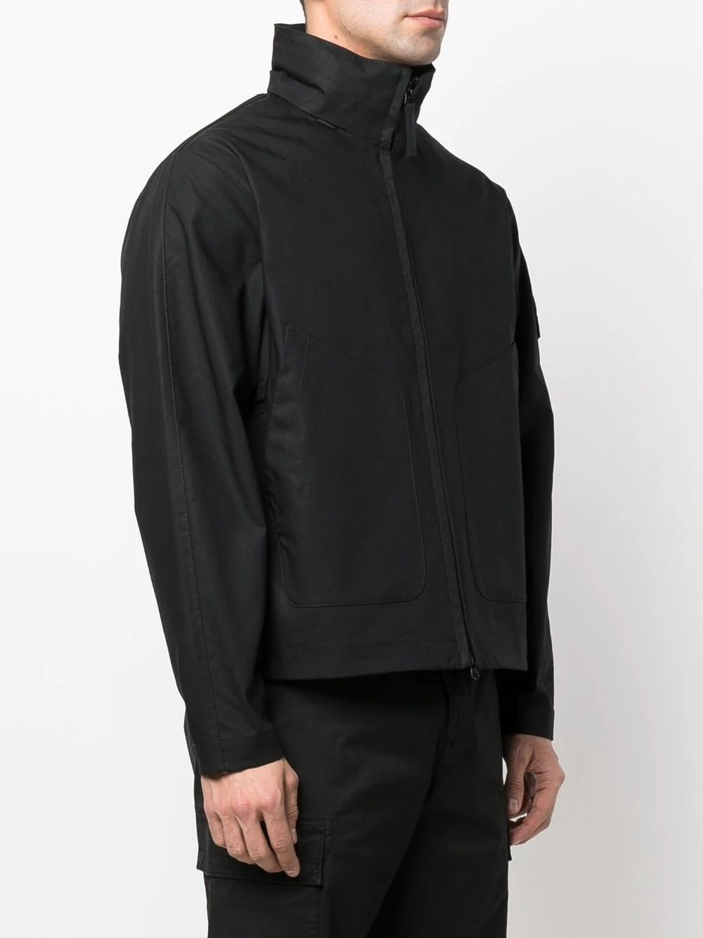 Compass-patch funnel-neck jacket - 3