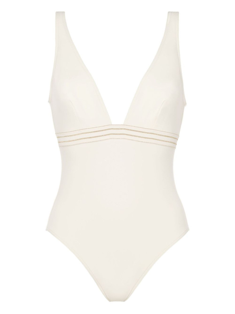 Sillage plunge-neck swimsuit 1