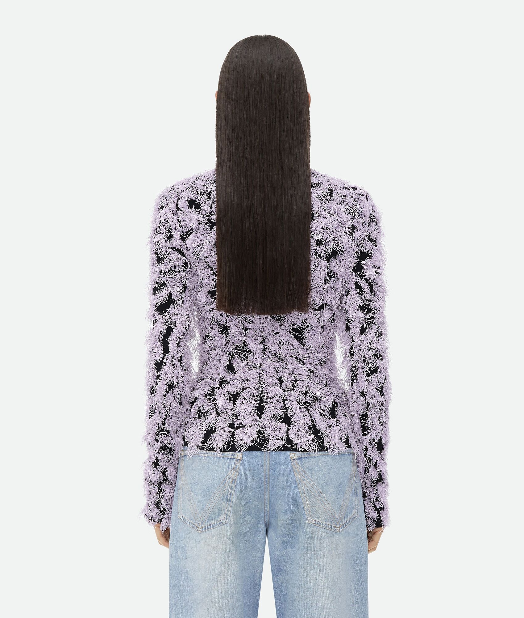 Wool Fringed Sweater - 3