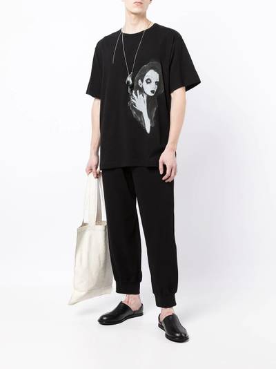 Yohji Yamamoto graphic-print T-shirt outlook